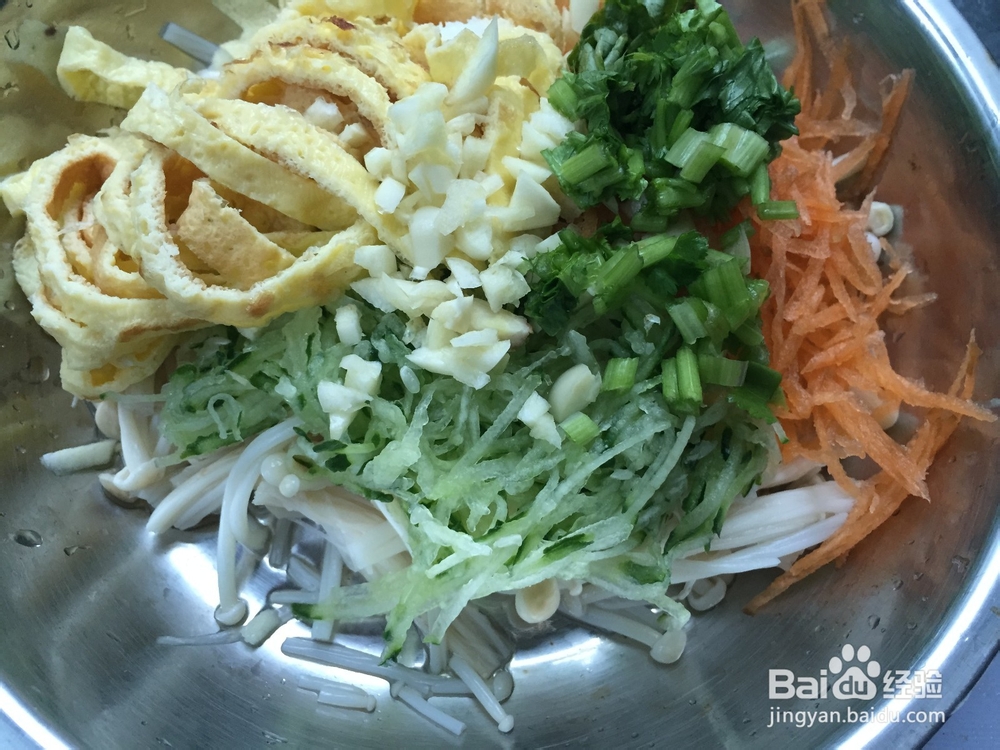 简单凉拌金针菇