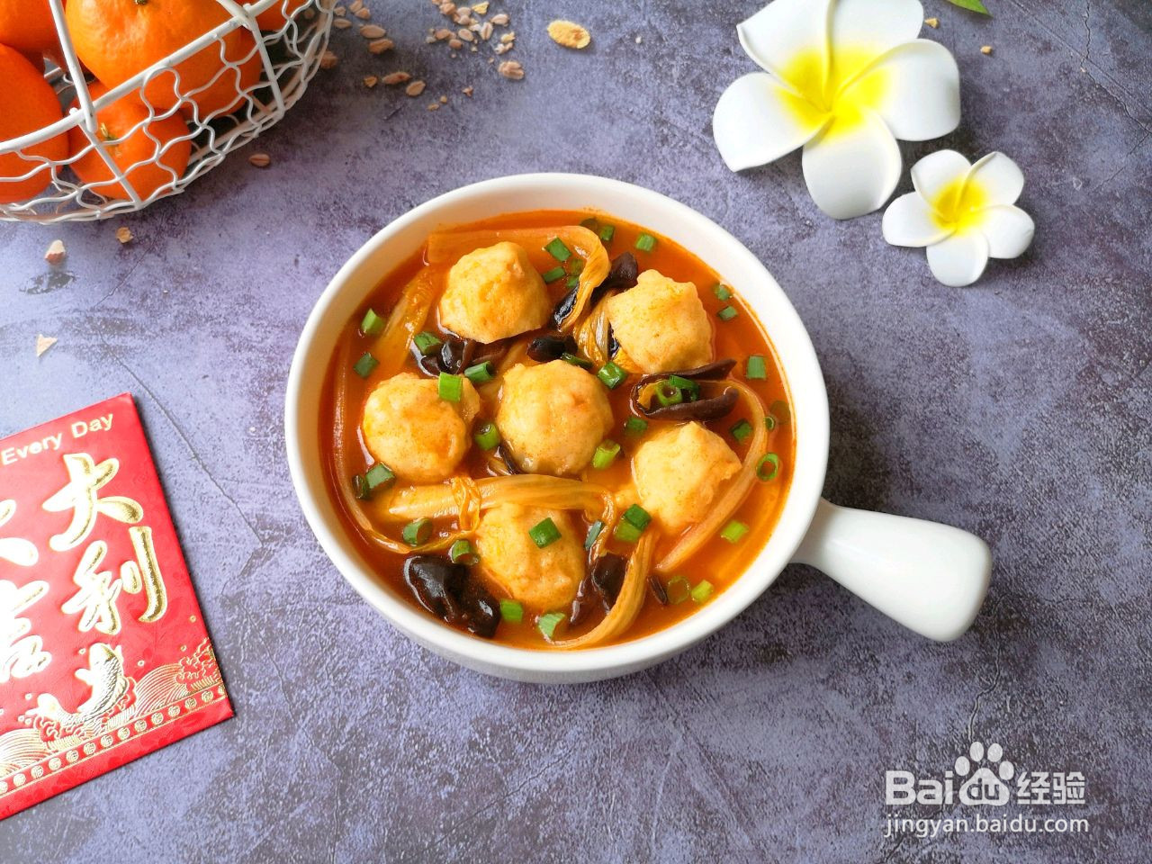 茄汁鱼丸烩菜的做法