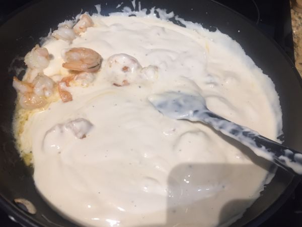 鲜虾浓香意面Fettuccine