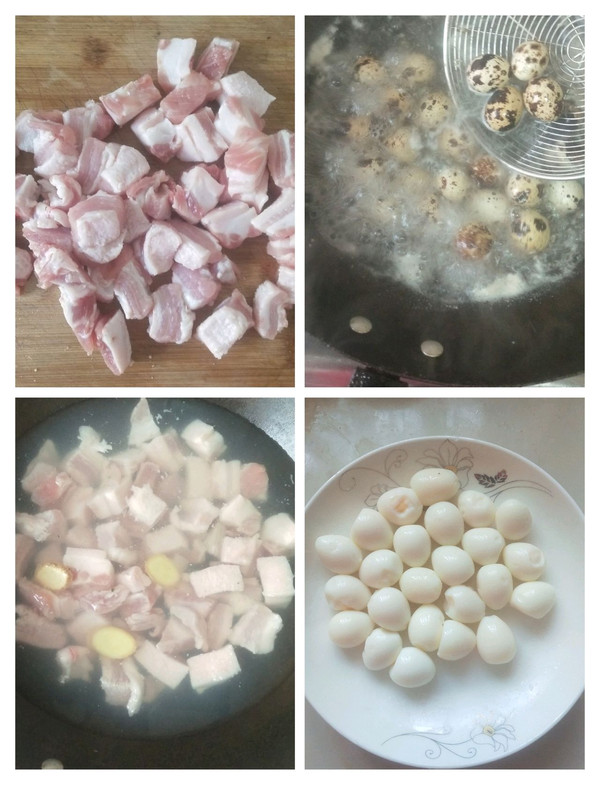 红绕肉焖鹌鹑蛋土豆