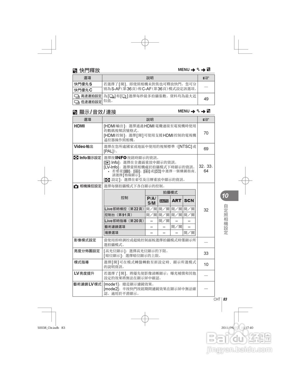 奥林巴斯E-PL3数码相机使用说明书:[9]
