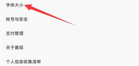 番茄畅听如何调节字体大小