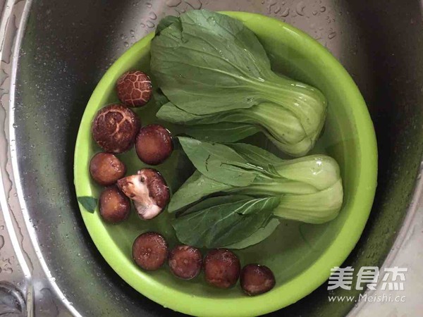 青菜炒香菇豆腐