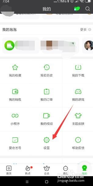 爱奇艺怎样开通夜间免打扰