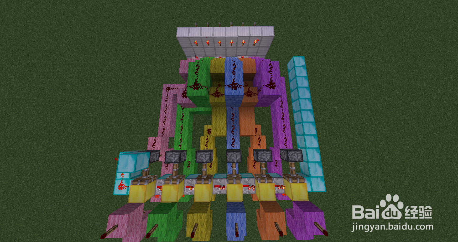 我的世界制作全单键控制密码门（超缩版）