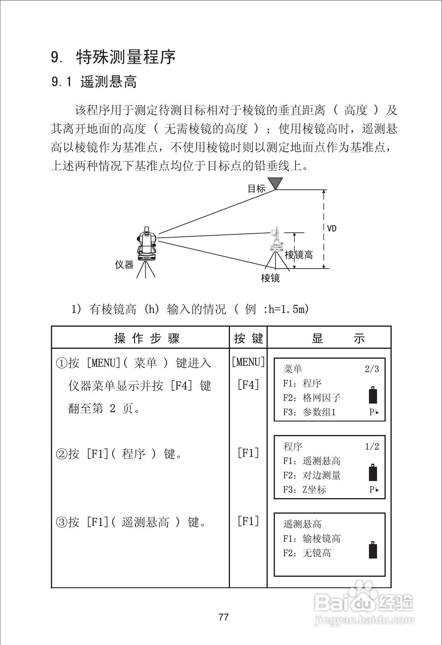 苏州一光RTS630D全站仪使用说明书:[9]