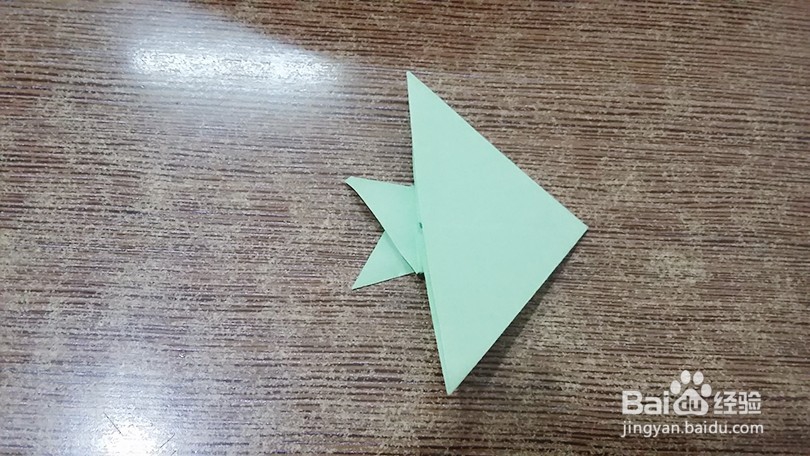 热带鱼（1）的彩纸折法