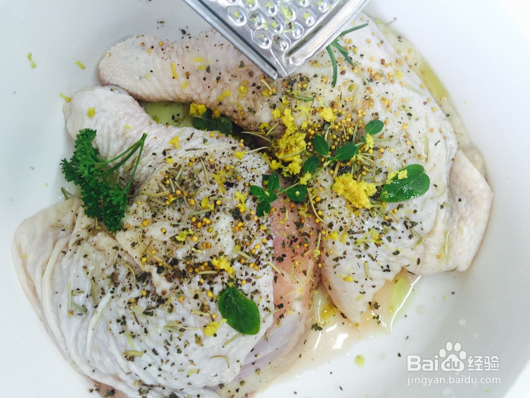 柠檬迷迭香烤鸡腿的做法