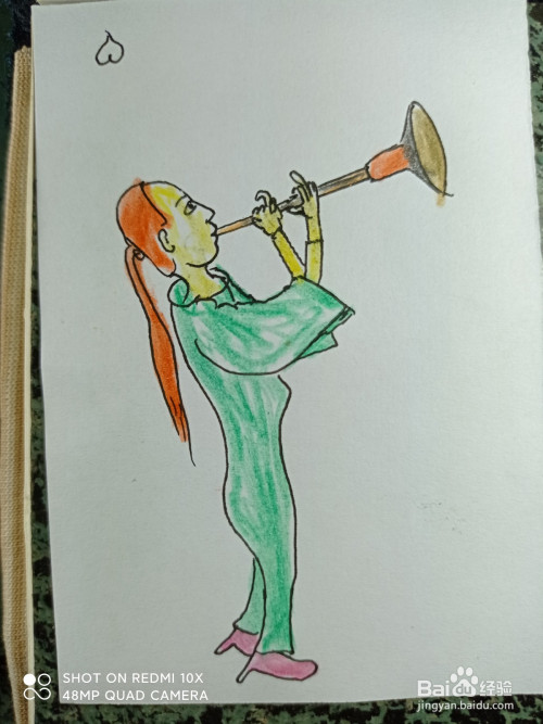 长号是一种非常传统的乐器,下面我们一起来看一下怎样画简笔画吹长号