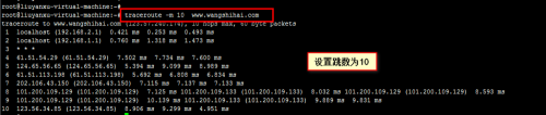 linux下traceroute使用教程