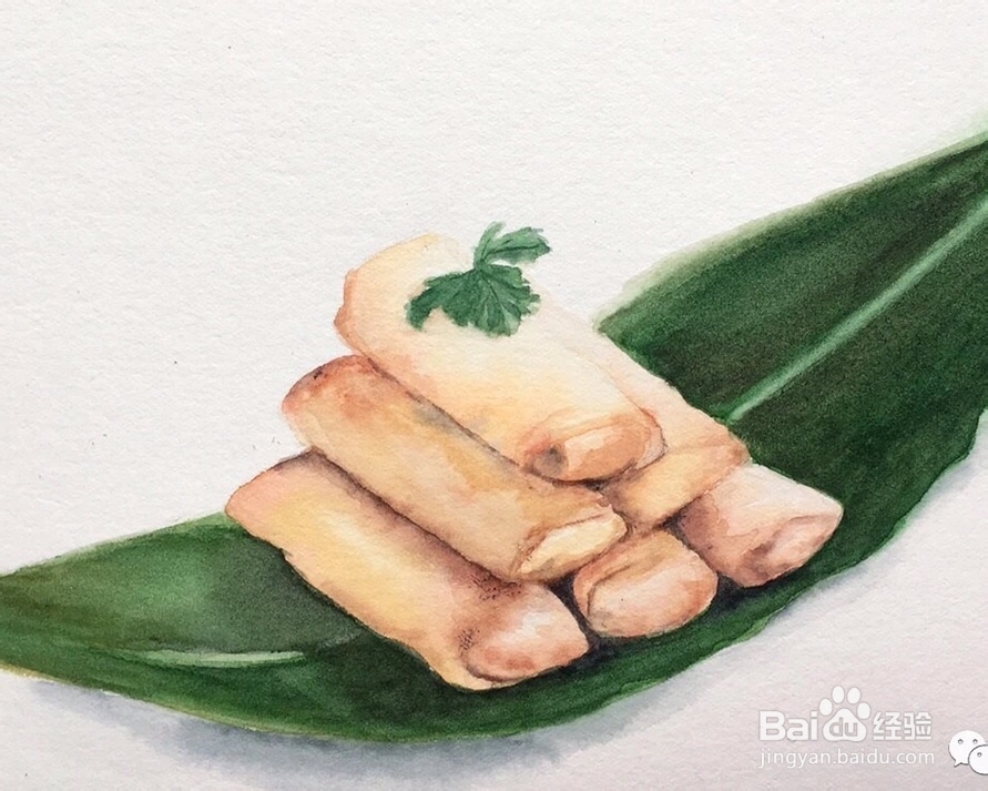 好吃不腻的韭黄肉丝春卷