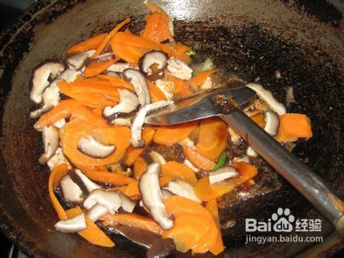 蚝油胡萝卜香菇的做法