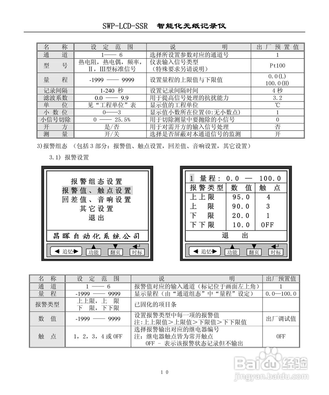昌晖SWP-LCD-SSR无纸记录仪说明书:[2]