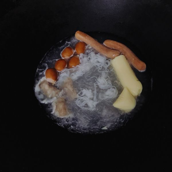 快手肉丸粉丝汤