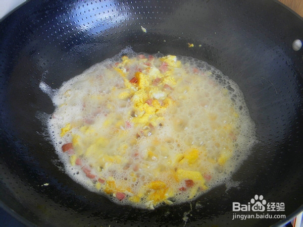 鸡蛋火腿盖浇饭的制作方法