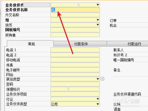 sap中创建或修改业务伙伴数据