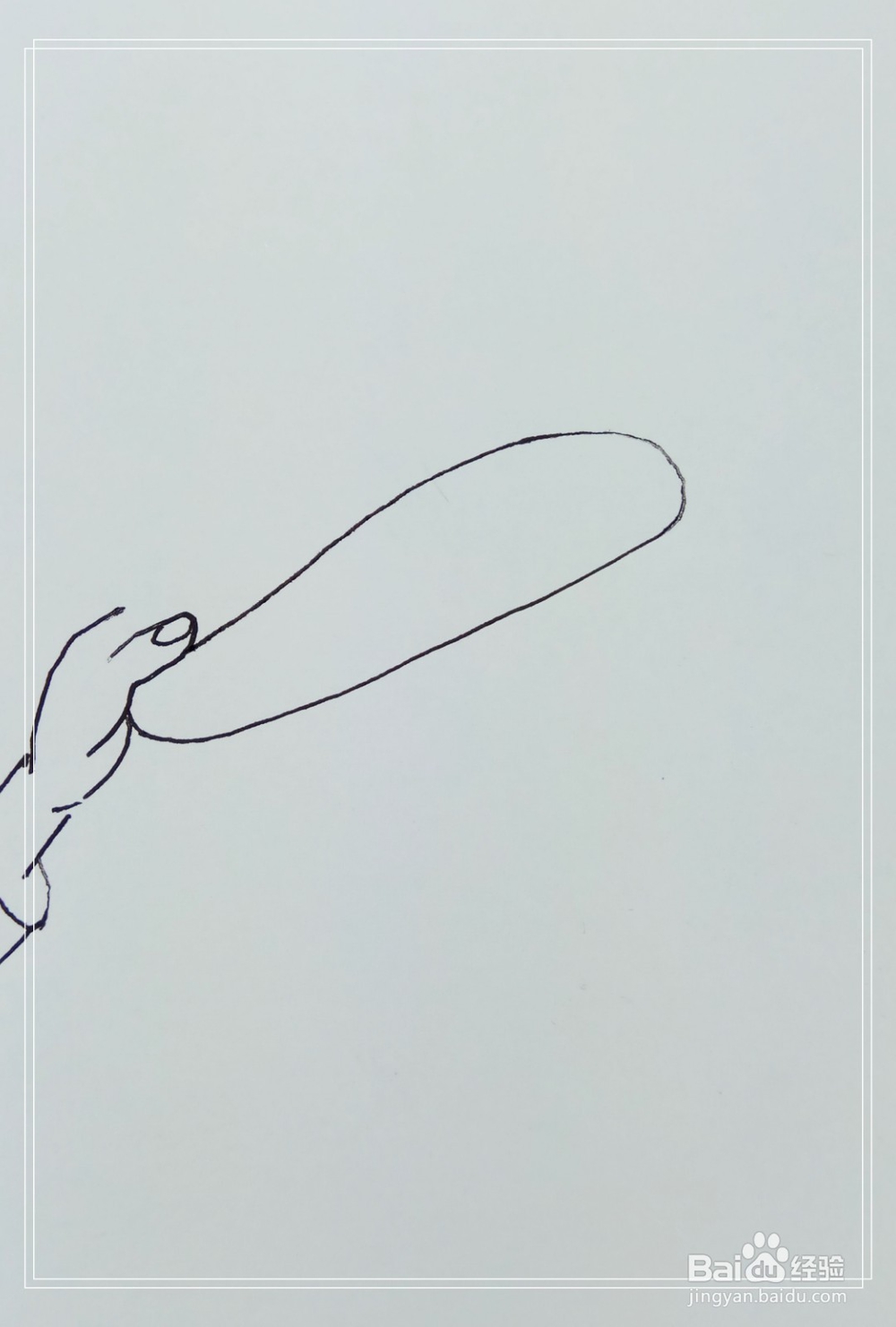 怎样画简笔画“手拿着帽子”？