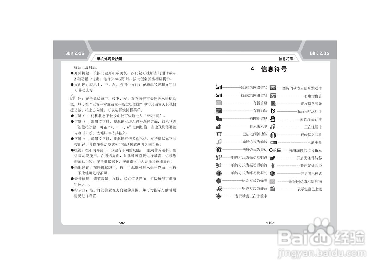 步步高i536手机使用说明书:[2]