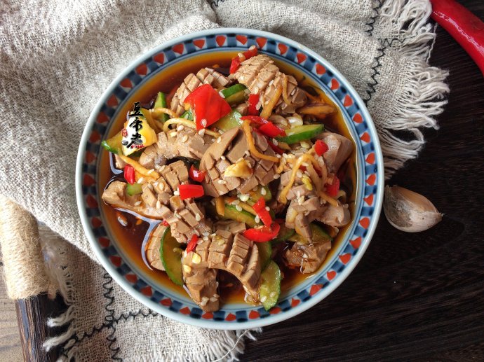 香辣好吃的口水腰花，味道真的棒极了！