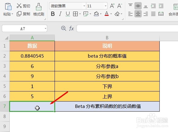 WPS Excel统计函数:BETAINV