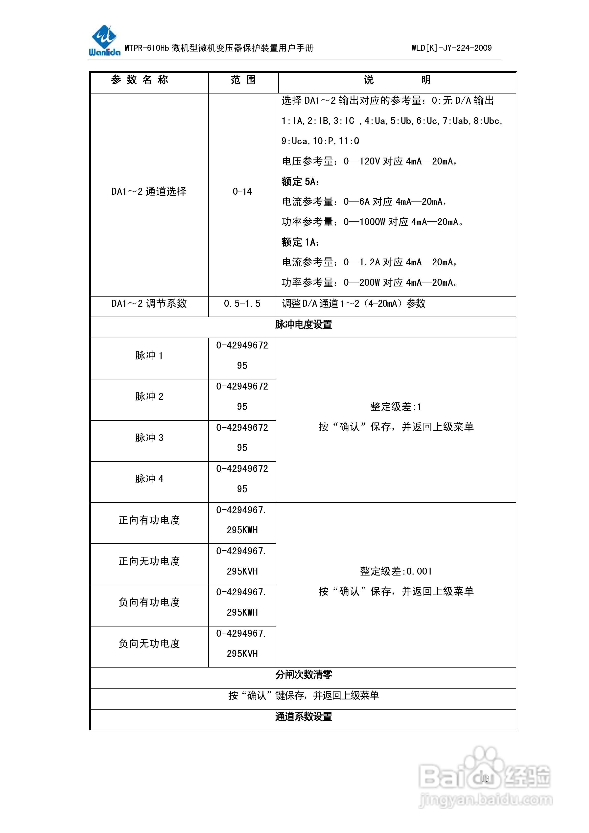 MTPR-610Hb微机型变压器保护测控装置用户手册V2.0:[2]