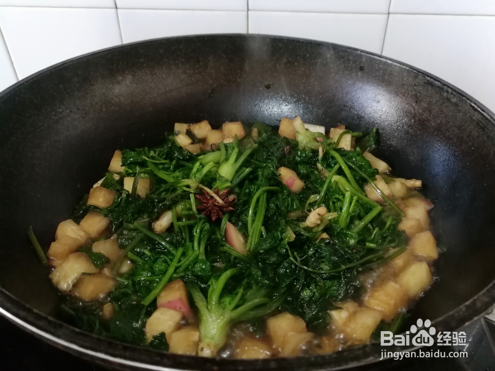 红萝卜炖香菜的做法