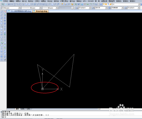 CAD怎样将图形移动到坐标原点