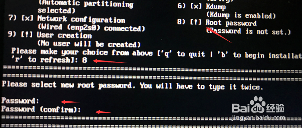 centos7 text mode安装过程