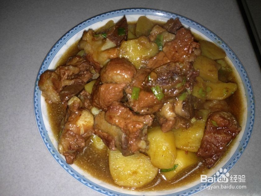 土豆红烧排骨的制作方法