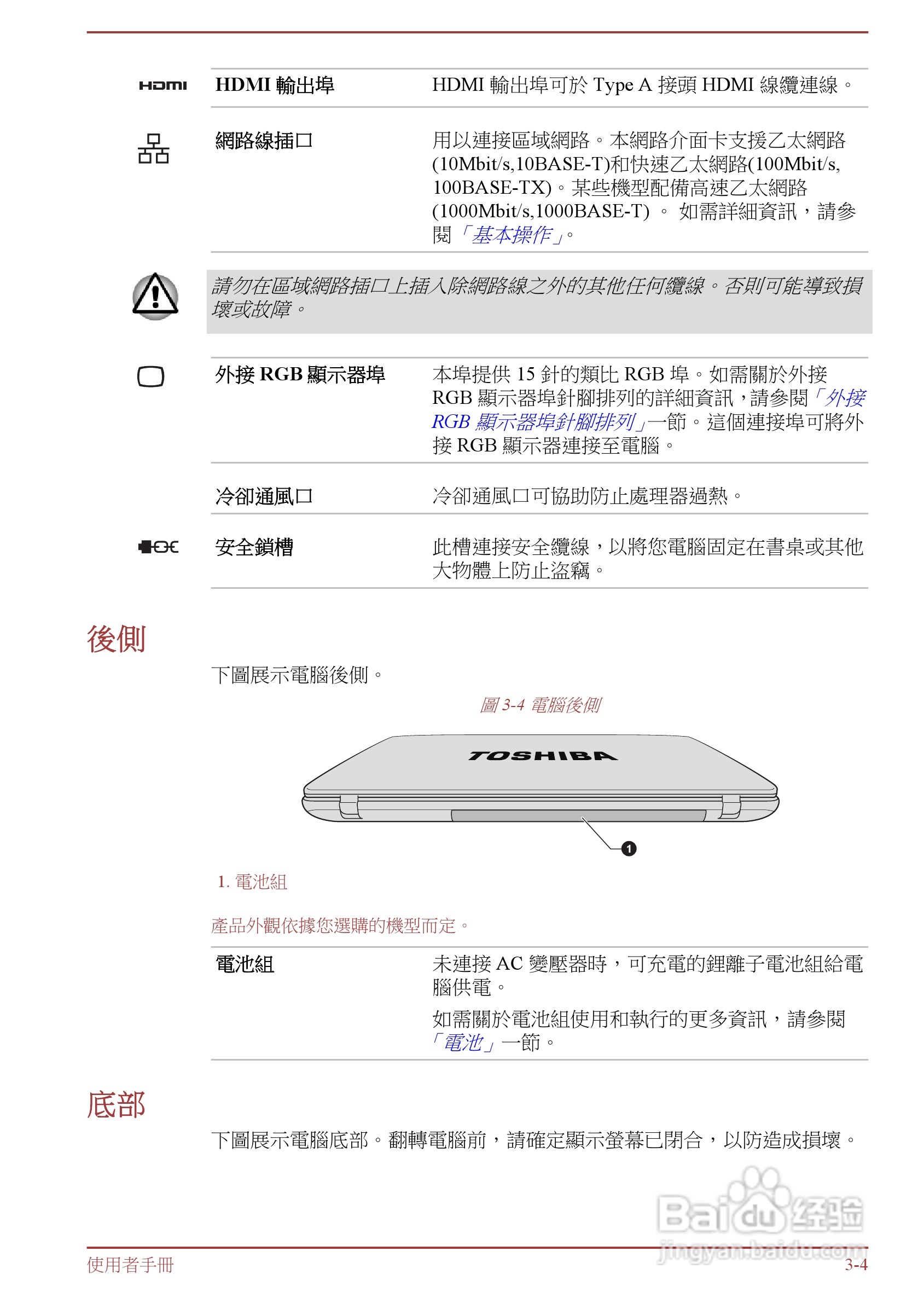 东芝 Satellite L855(WIN8)笔记本电脑说明书:[4]