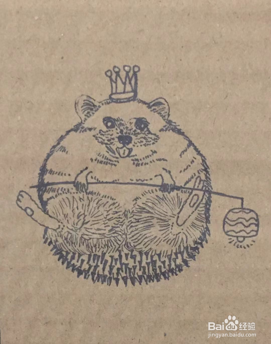 插画教程之迷你刺猬的画法