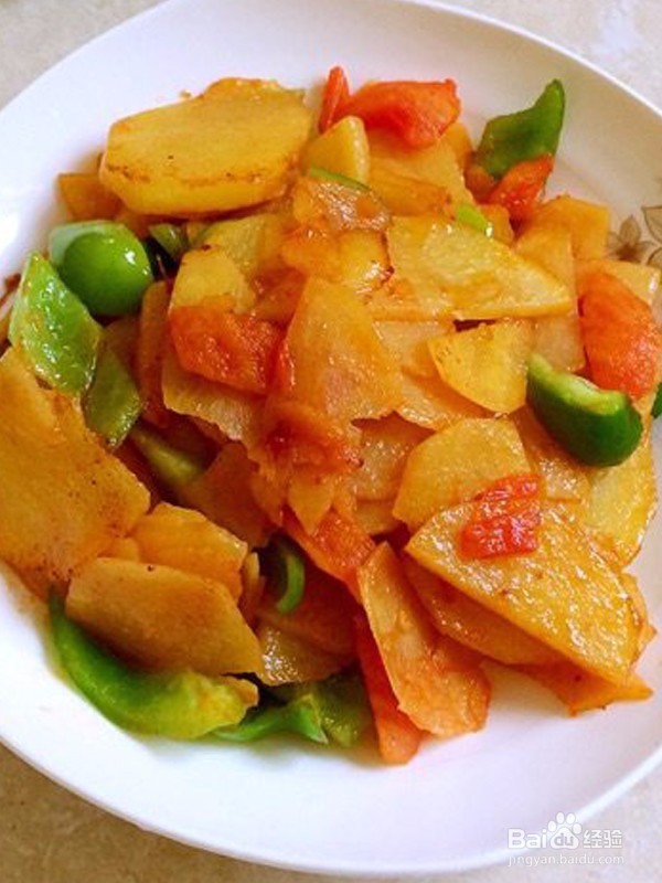 土豆炒番茄的做法