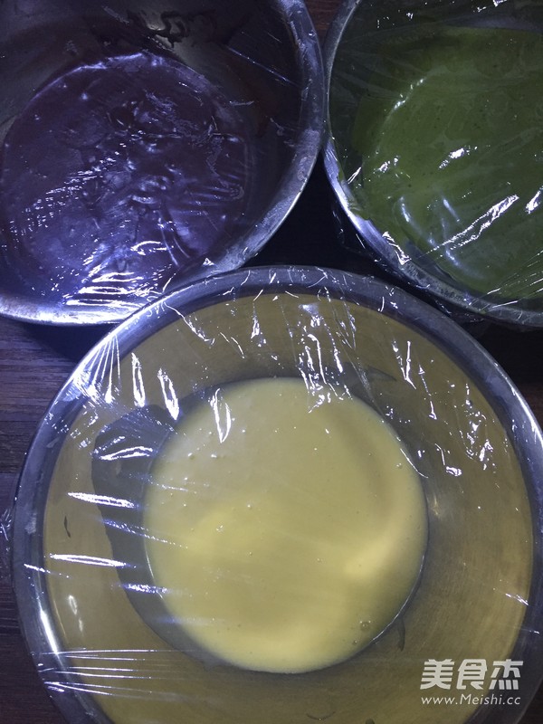 三色玛德琳蛋糕