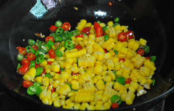 青辣椒炒玉米