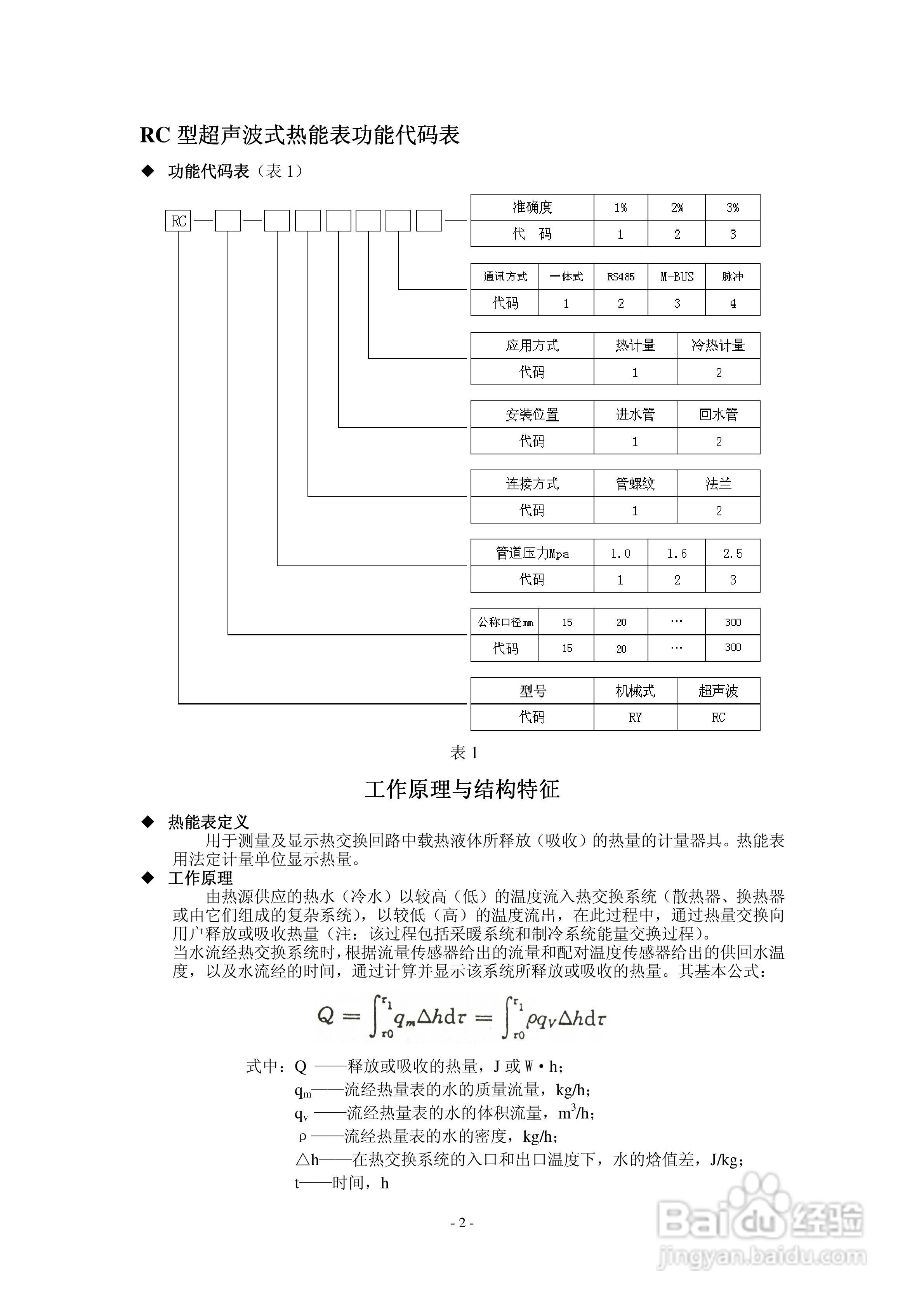 DN500超声波式热能表安装使用说明书