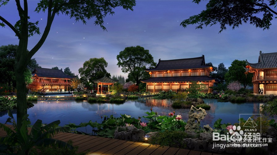 古建筑效果图的空间环境具有哪些美学思想?