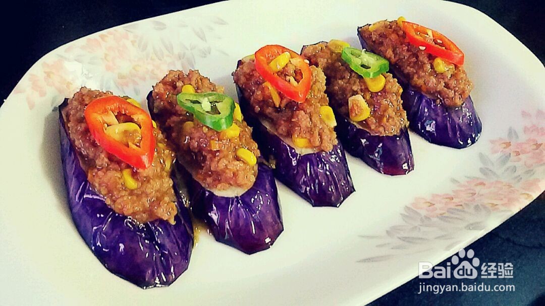五彩缤纷之酱烧肉末茄子的做法