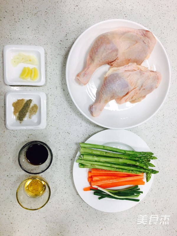 不用油的鸡肉蔬菜卷