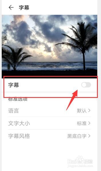 华为p40怎么打开和关闭字幕功能