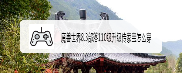 魔兽世界8.3部落110级升级传家宝怎么穿