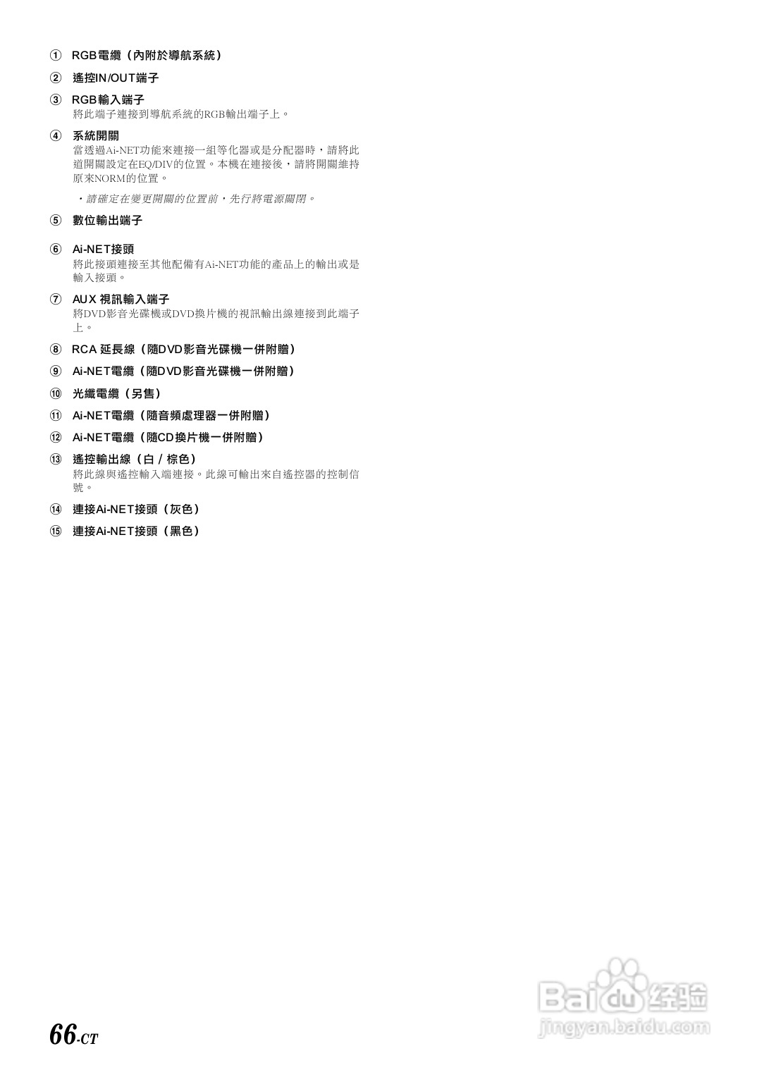 阿尔派IVA-D300E型 车载DVD播放器 说明书:[4]