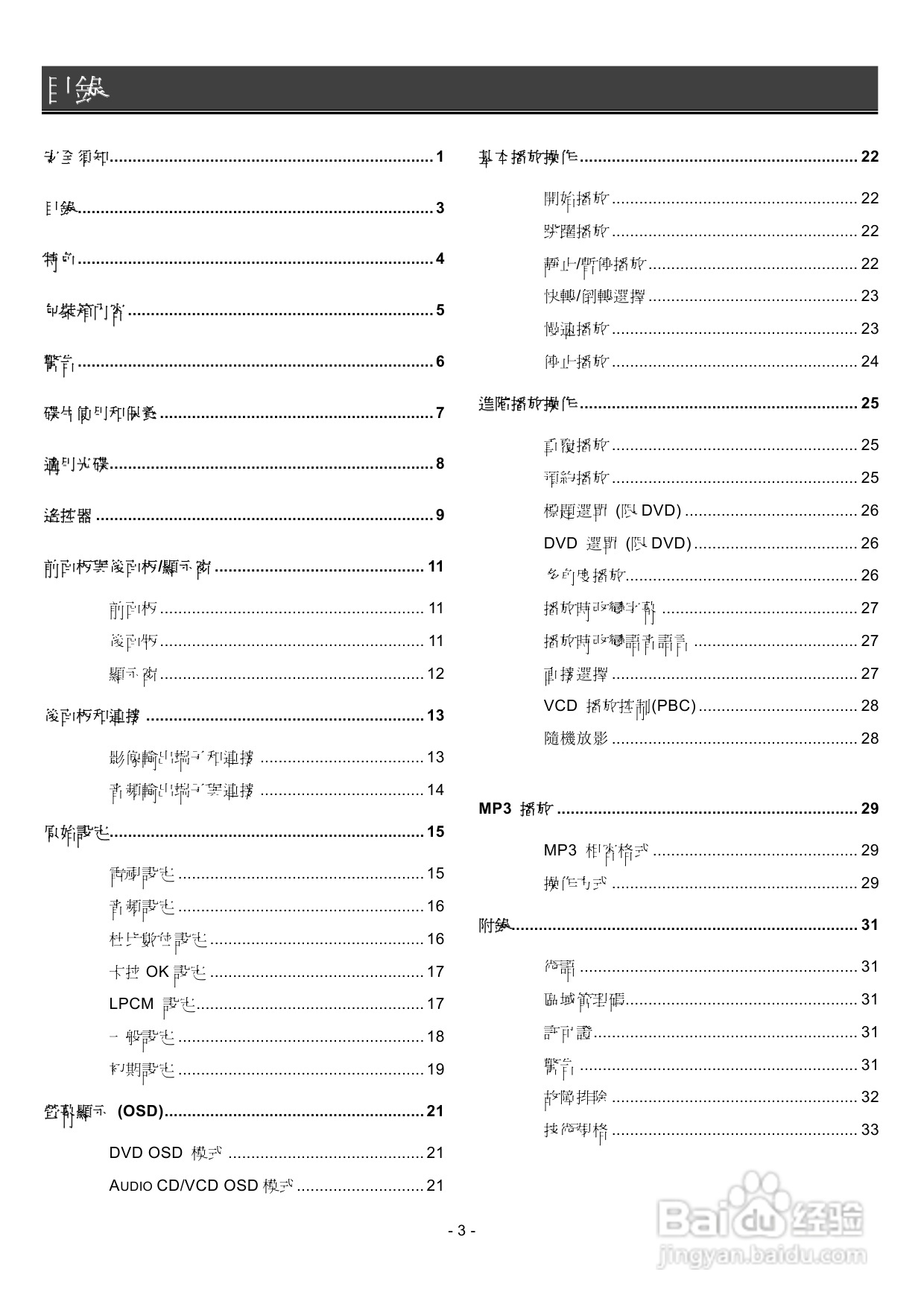 声宝DVB-A28K型DVD播放机说明书:[1]