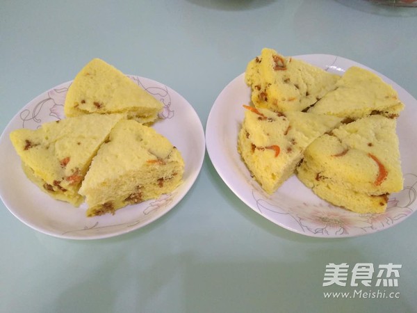 肉臊蒸蛋糕的做法