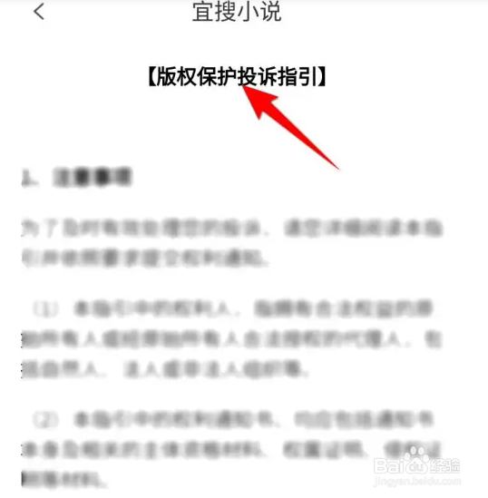宜搜小说版权保护投诉指引如何查看？