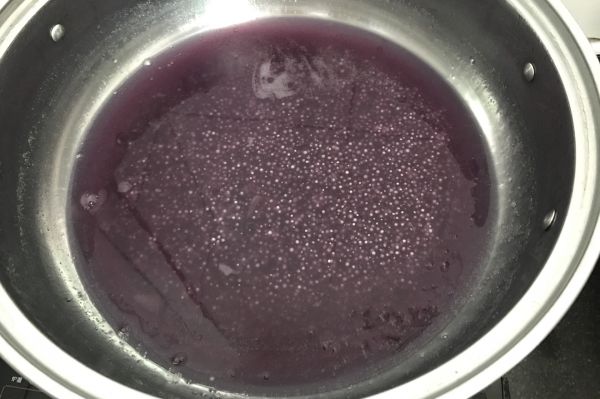 紫薯西米炖牛奶