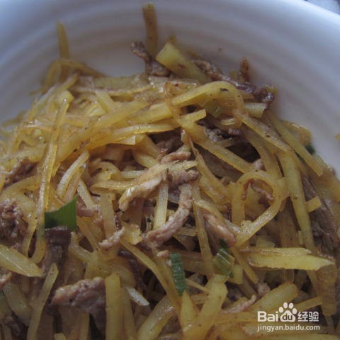 肉丝炒土豆丝的做法