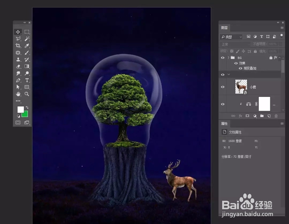 Photoshop一树一世界