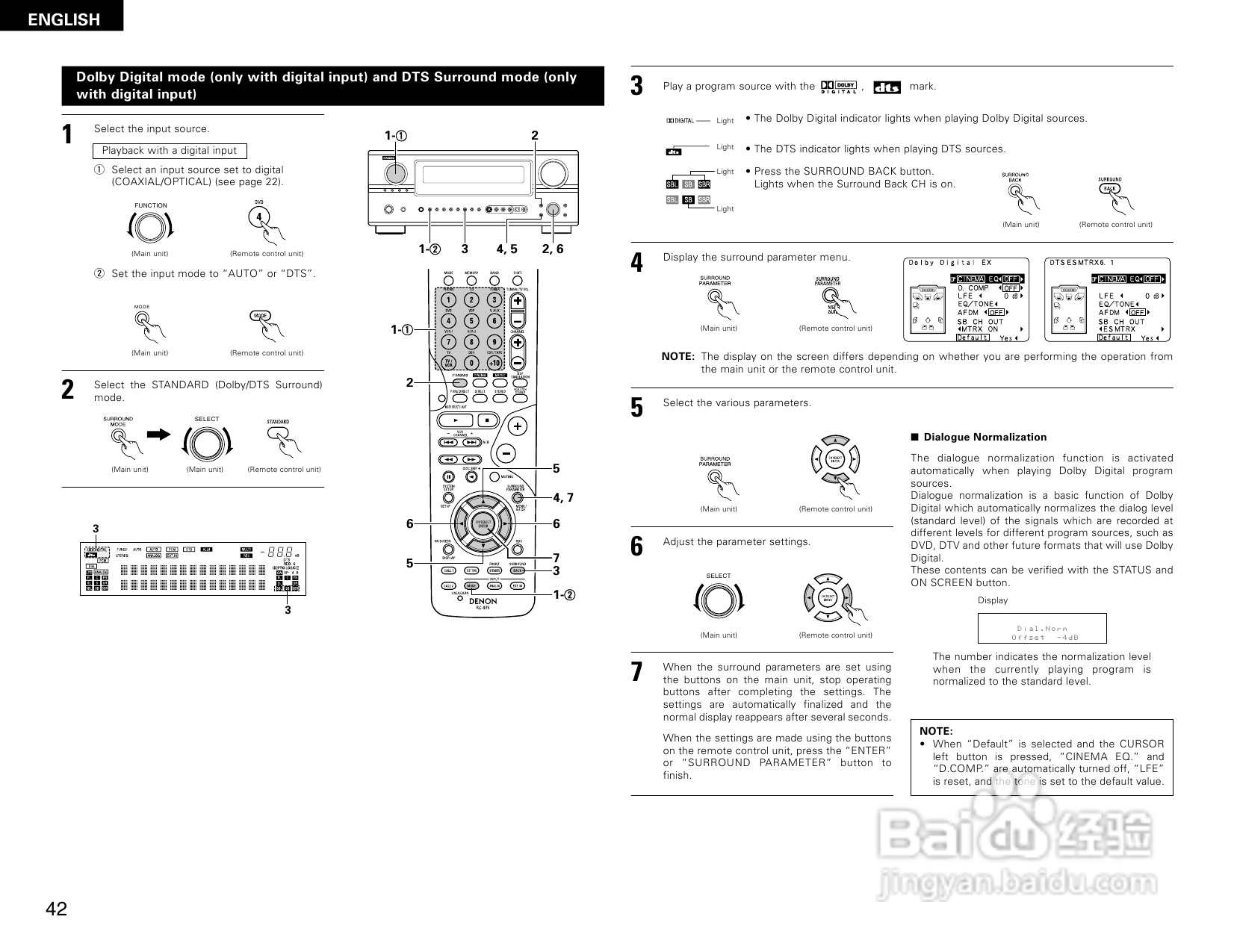 DENON AVR-2805收音环绕扩音机操作说明书:[3]