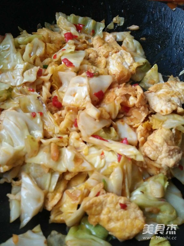 圆白菜炒鸡蛋