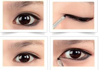 眼线的几种不同画法-眼线的画法